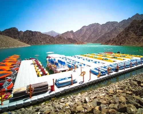 boats in hatta dam